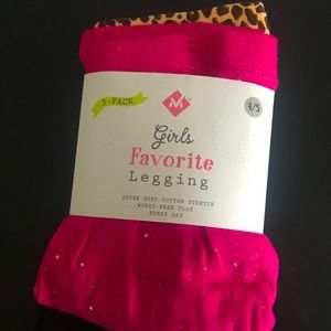 3-pack Members Mark Girls Legging size 4-5